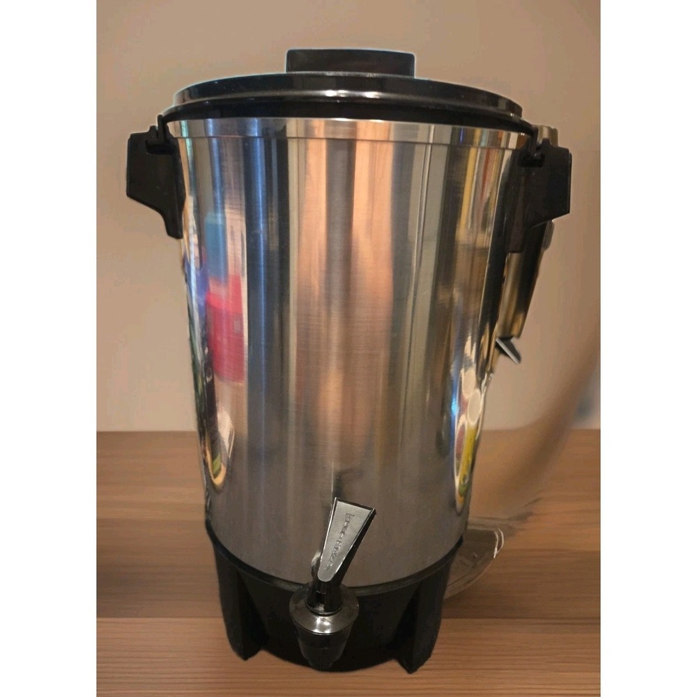 Vintage West Bend 58030 - 12-30 Cup Coffee Maker Aluminum Urn Tested Working